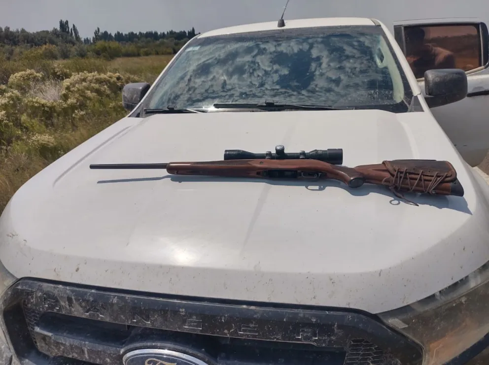 Arma secuestrada por la Brigada Rural de Conesa.