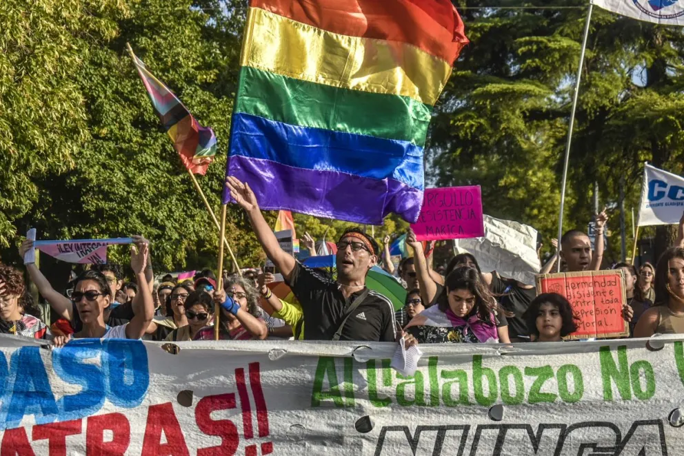 La Multisectorial Transfeminista y un fuerte descargo. Foto archivo. 