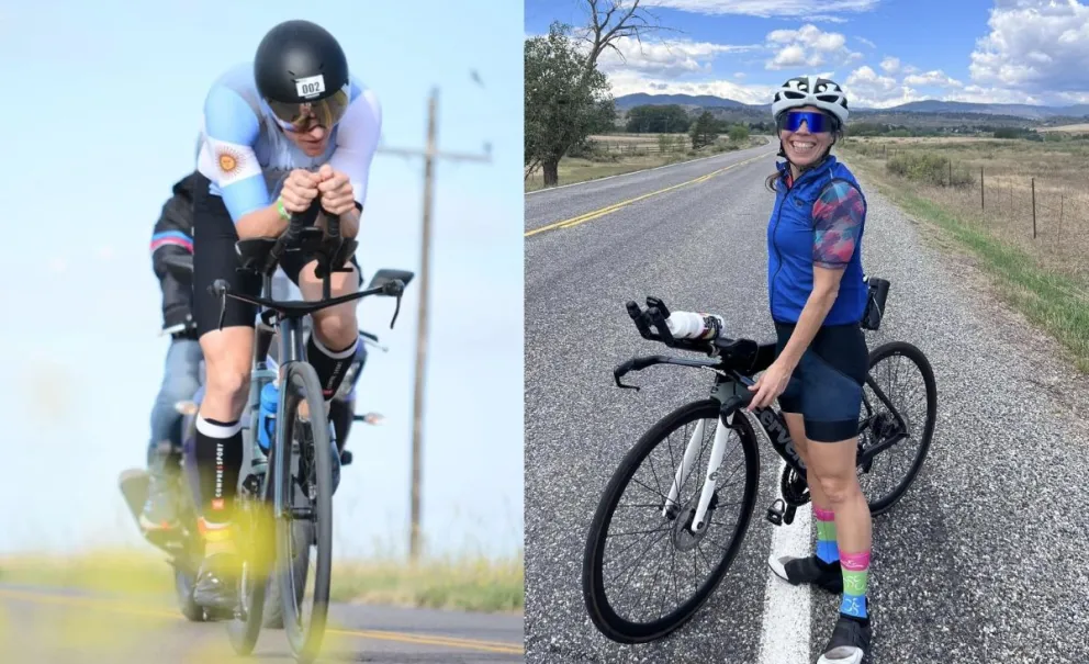 Pablo Bien y Romina Palacio los ganadores del Triatlón. 