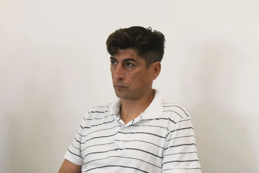 Morello otra vez en tribunales, en un proceso bastante largo. Fotos Vanesa Schwemmler. 