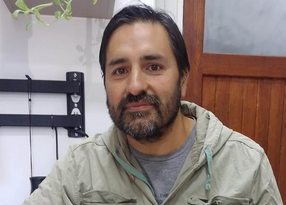 El subsecretario de Ambiente de El Bolsón, Marcos Mansilla