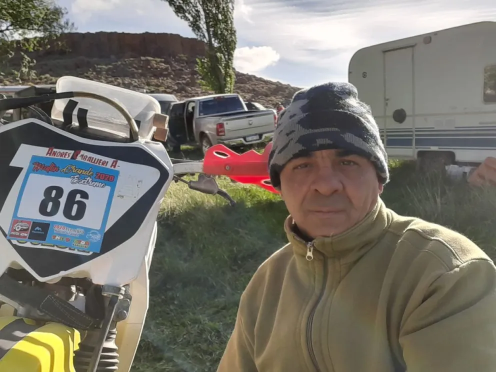 Gran dolor por la muerte de Andrés Chicho Caballieri en Viedma. 