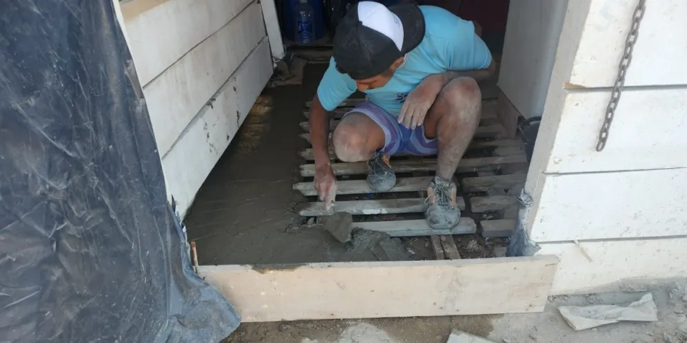 Las tareas las llevaron adelante los propios voluntarios. 