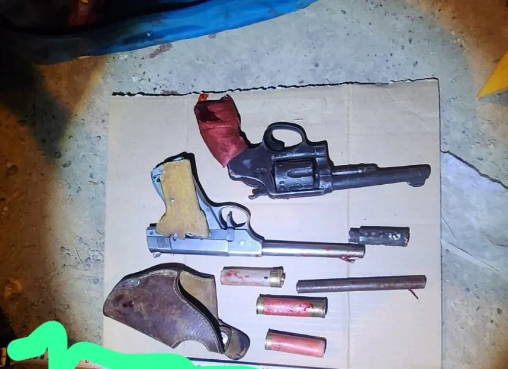 Portaba un pequeño arsenal. Foto gentileza.