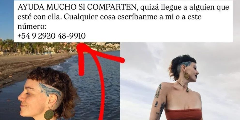 La imagen que compartió la familia de Luisina.