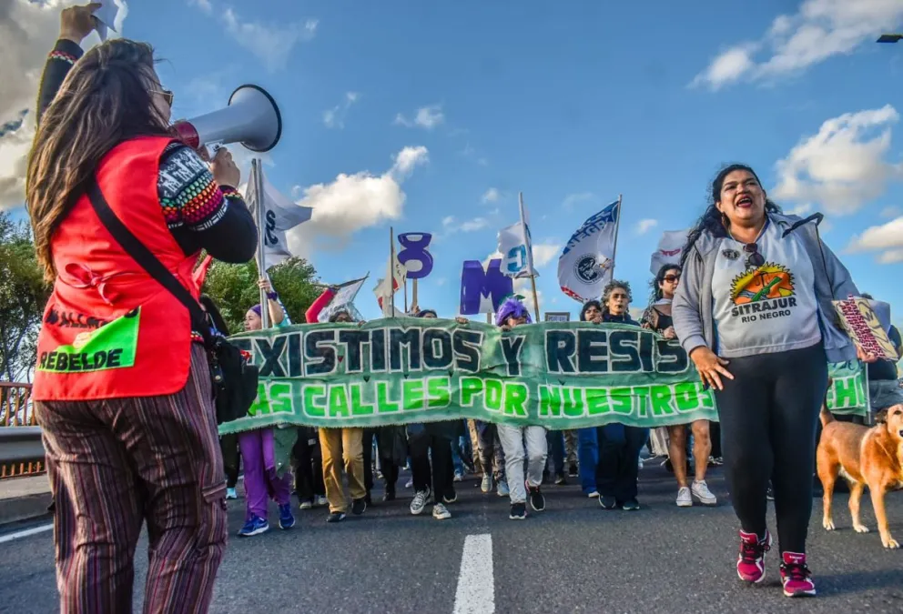 La marcha del 8M fue una de las actividades desarrolladas. 