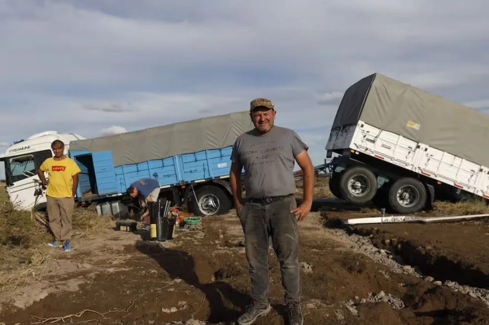Madarieta es oriundo de Stroeder y se salvó de milagro del desastre de Bahía Blanca. Fotos Mauro Rizzi/ La Nación. 