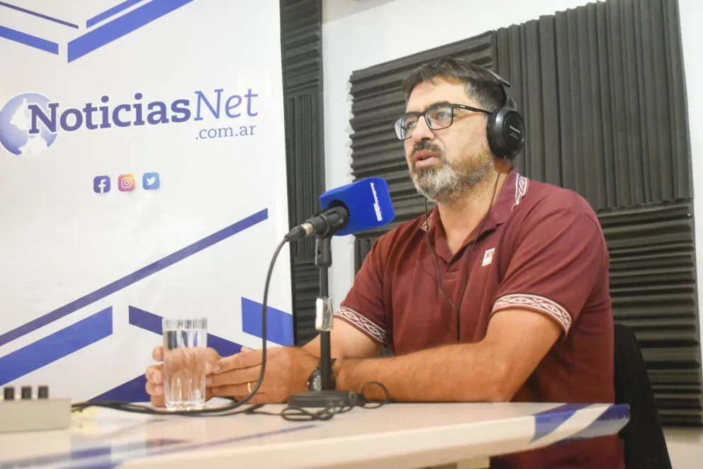 Cristian Mussi Saluj, meteorólogo del INTA, alertó sobre los riesgos de un temporal como en Bahía Blanca. Fotos Vanesa Schwemmler. 