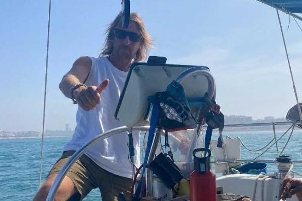 Darío cruzó tres veces el Atlántico y va por más. 