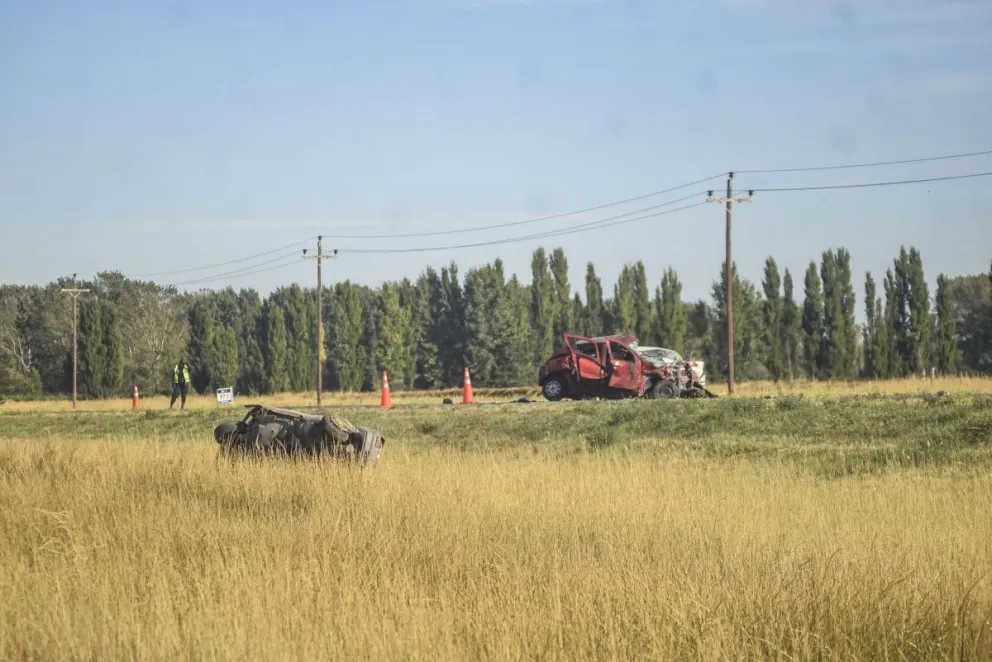 Así quedó el escenario luego del accidente fatal (Fotos: Vanesa Schwemmler)