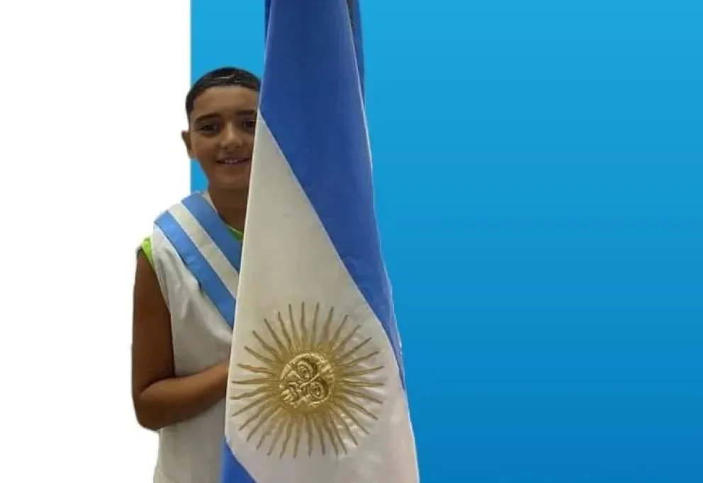 Tomás Andrade y un emotivo mensaje de la Escuela a la que iba. 