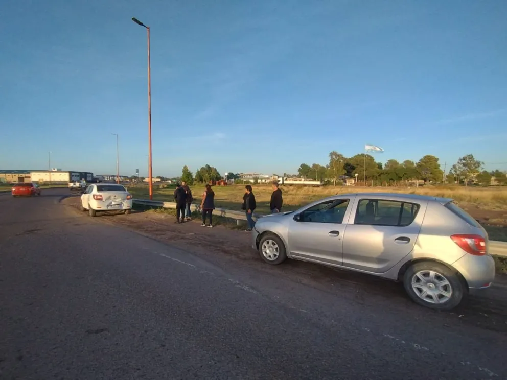 El accidente se di en la rotonda que une la ex ruta 3 con la ruta 3