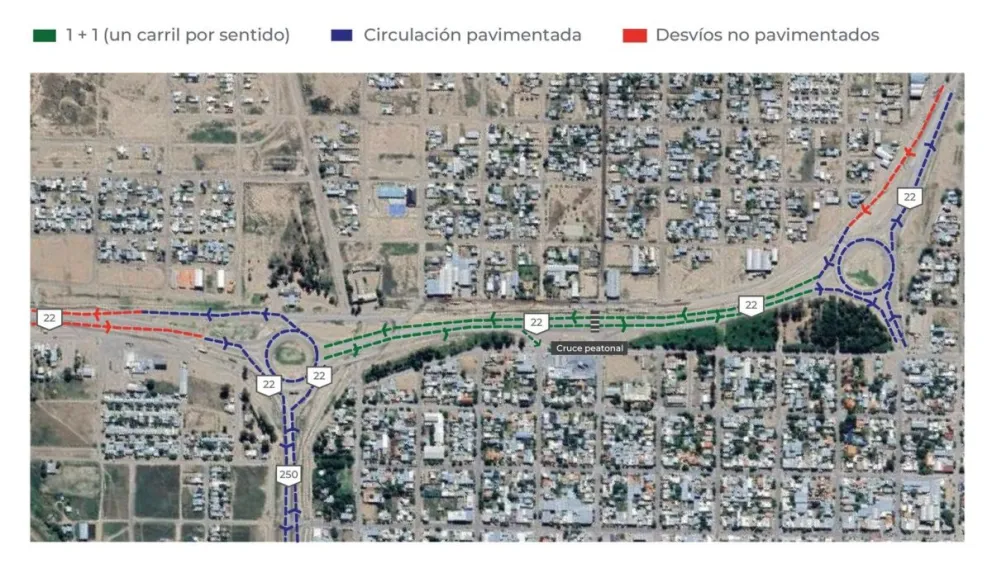 Vialidad Nacional habilitará un carril por sentido. 