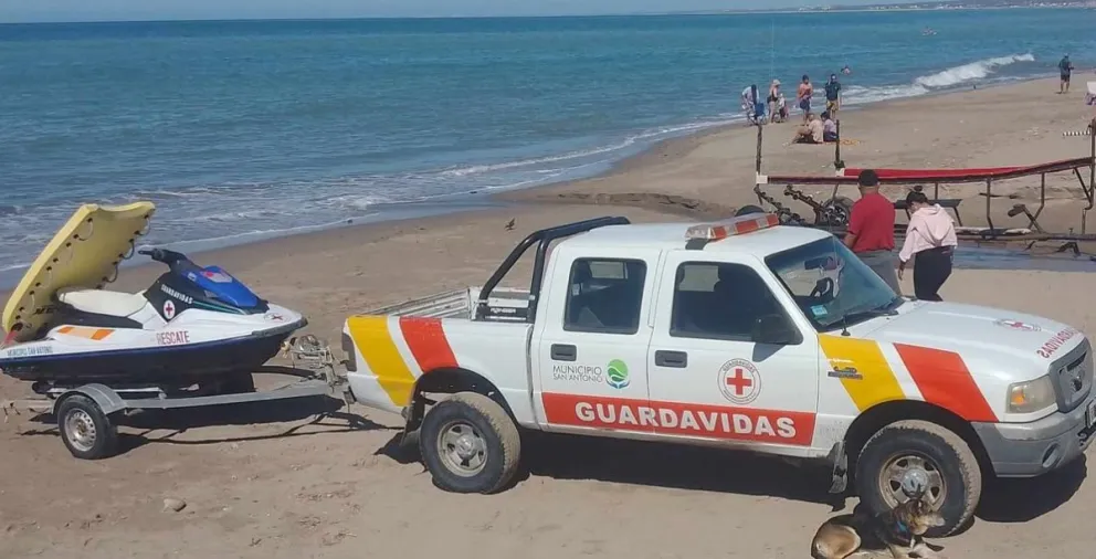 Rápida intervención de los guardavidas. Foto gentileza.