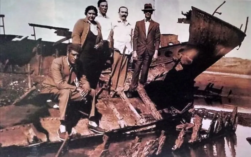 La costa rionegrina, un cementerio de barcos con historia.