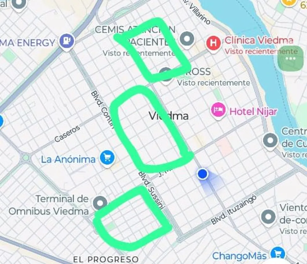 Zona afectada. imagen de gentileza.