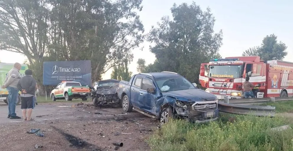 El choque se registró en cercanías de Pedro Luro. 