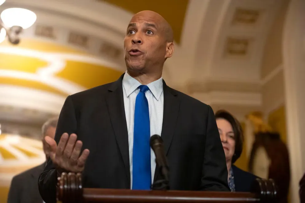 El senador demócrata Cory Booker.