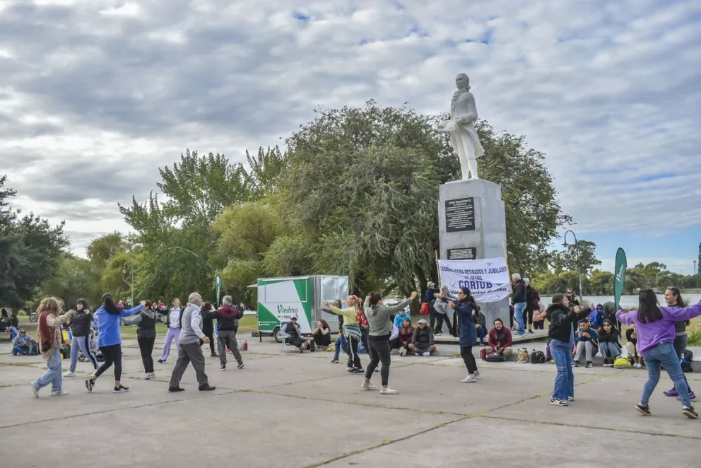 Más allá del viento, el clima acompañó las actividades previstas. Fotos Vanesa Schwemmler para NoticiasNet.