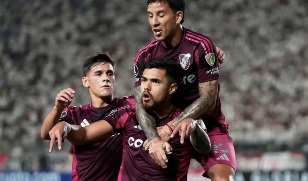 El debut de River en la Copa Libertadores.