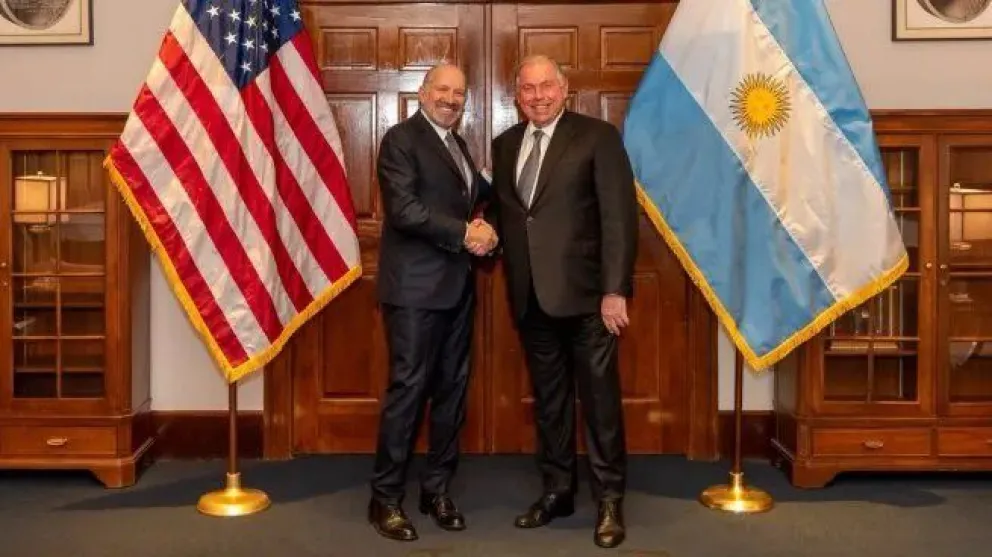 Gerardo Werthein junto a Howard Lutnick.