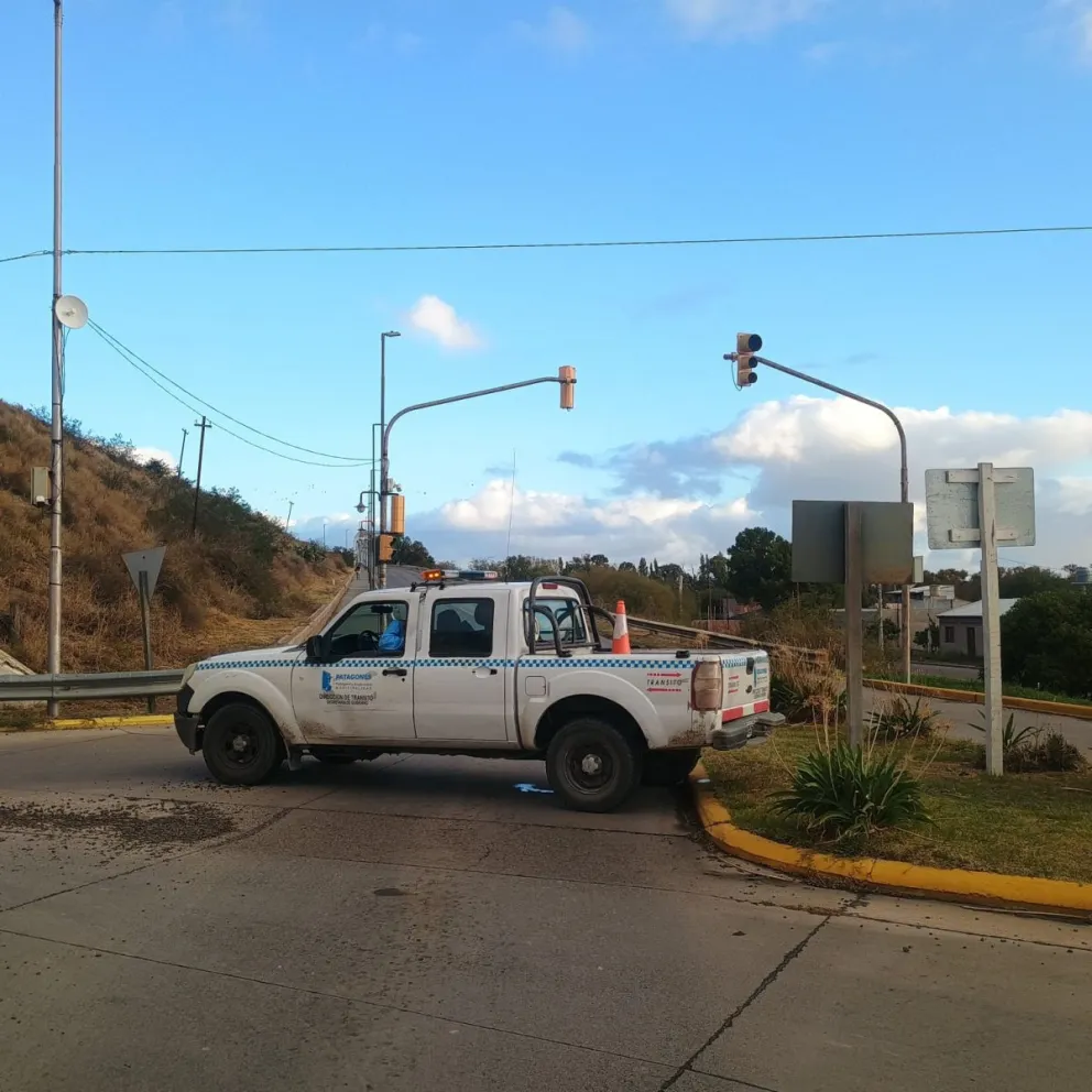 El tránsito estuvo cortado debido al incidente. 