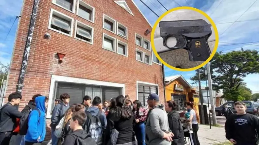 El chico de 16 años tenía una pistola sin balas. 