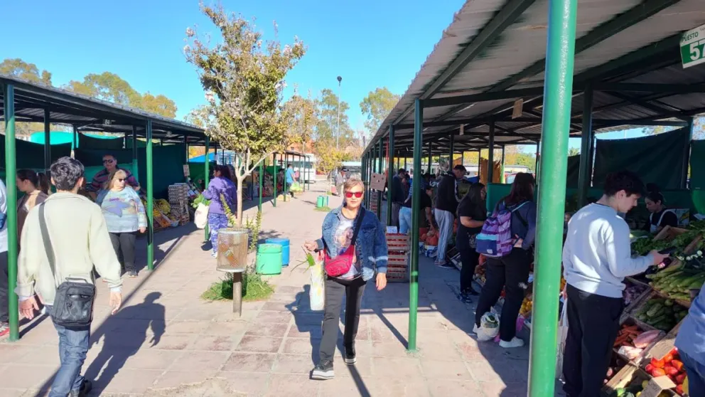 La feria es uno de los lugares elegidos por los viedmenses al momento de hacer las compras. 