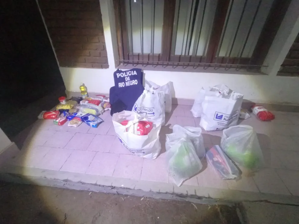 Mercadería recuperada por la fuerza policial, aunque se estima que el botín fue mucho más grande.