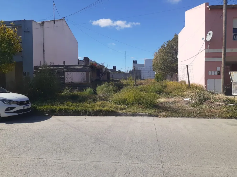 Así está el frente del terreno baldío 