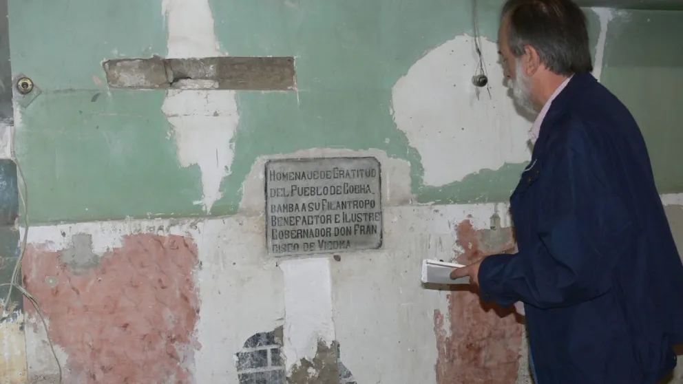 Espinosa en su visita a Bolivia.