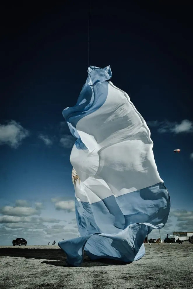 "Fue como si el viento me hubiera hipnotizado", afirmó Vanesa Schwemmler, la autora de la foto.