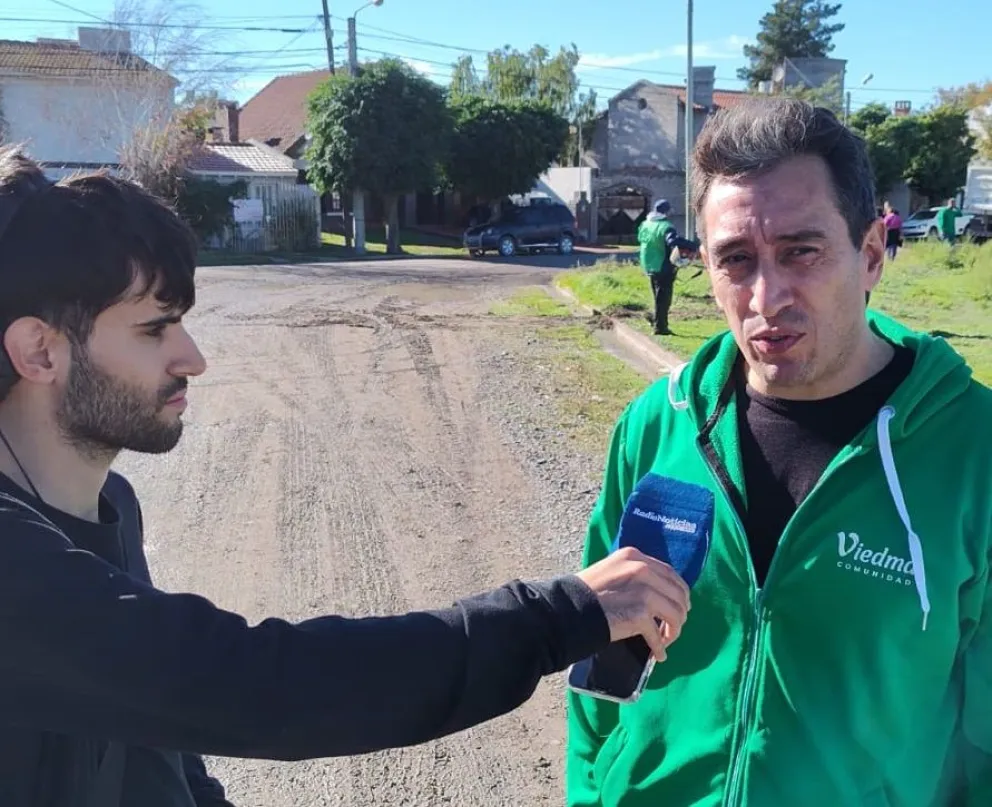 El intendente Marcos Castro en diálogo con Radio Noticias (Foto: NoticiasNet)