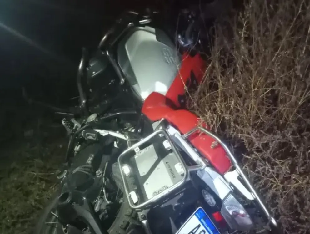 Moto recuperada en Viedma. 