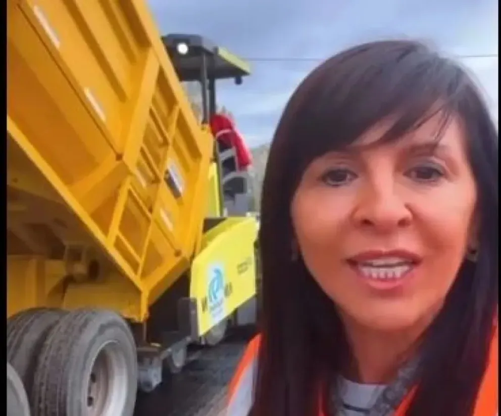 La diputada rionegrina se calzó el traje de empleada vial y "castigó" a los Soria .