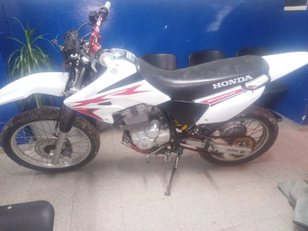 La moto que fue robada en Patagones y recuperaron en Viedma 