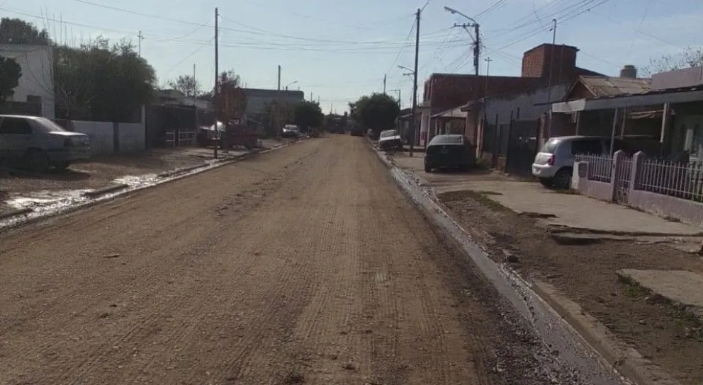 Así quedó la calle luego de la intervención comunal. 