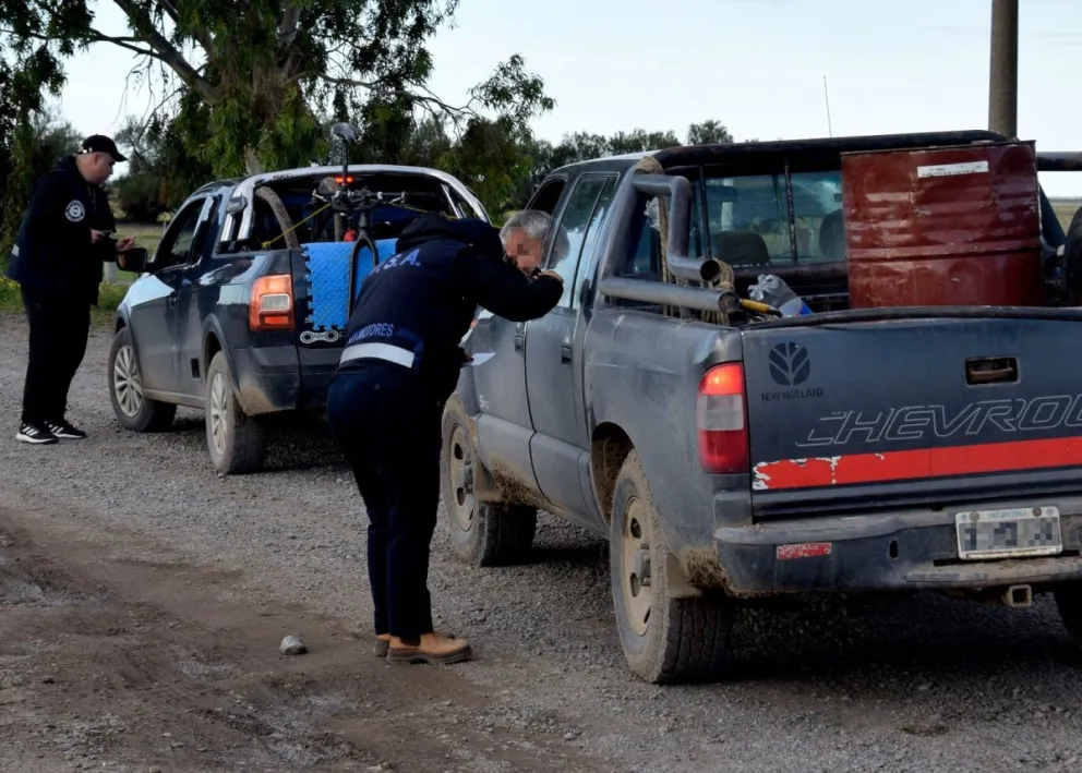 El despliegue policial se desarrolló en el sector donde se ubica el Destacamento de La Cuchilla.