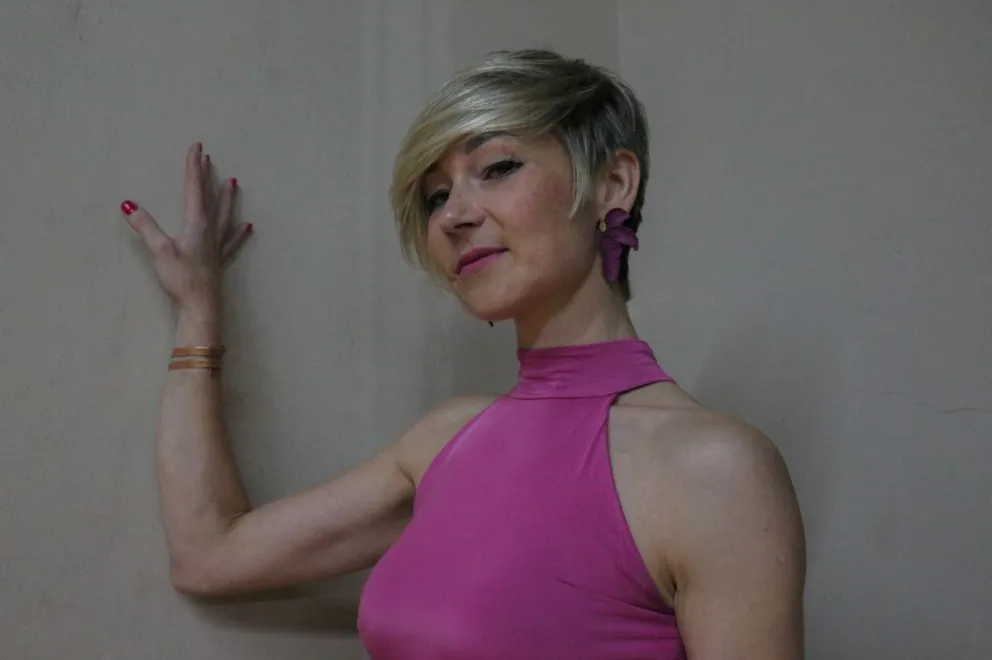 Anuska Goreva vino de Europa oriental y estuvo en el Centro Cultural II de Viedma. Fotos: Cielo Corzo.