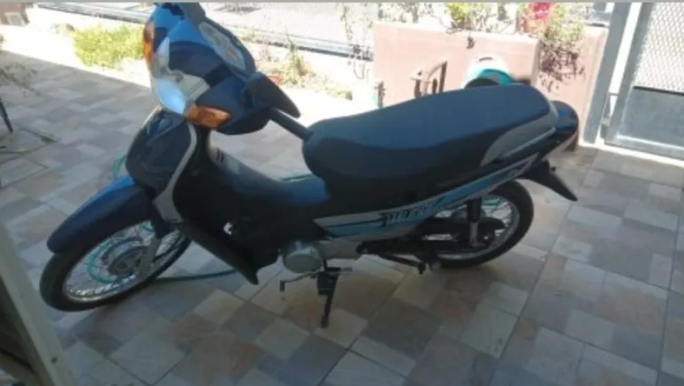 La moto 110cc que se robaron de la calle Juan de la Piedra, en Patagones