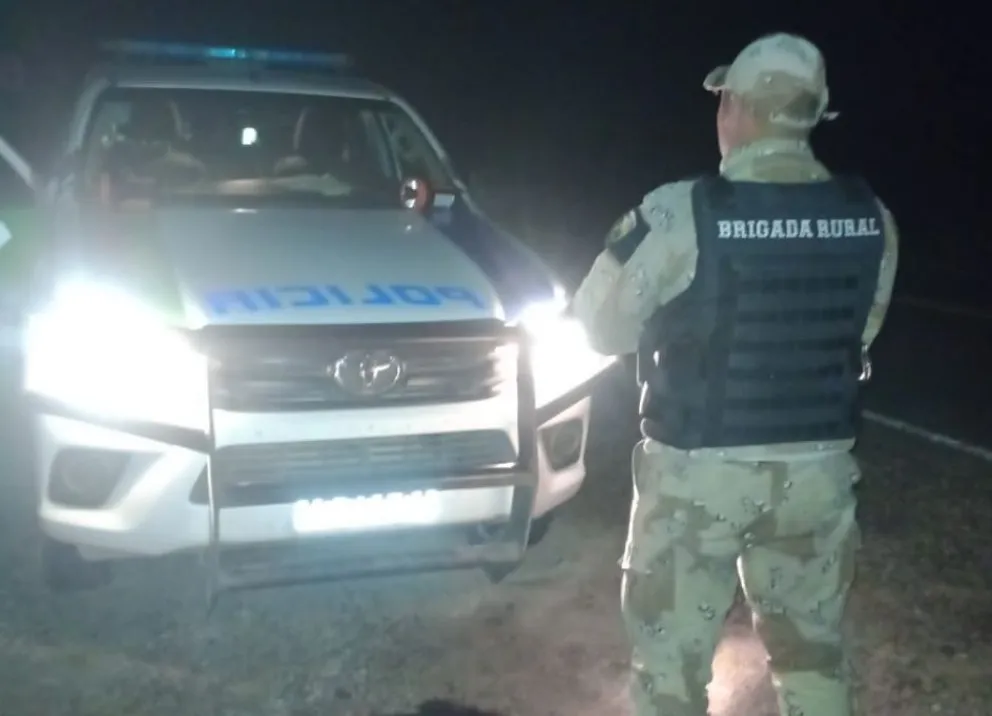 La Brigada Rural procedió al secuestro e incineración de la carne de jabalí. 