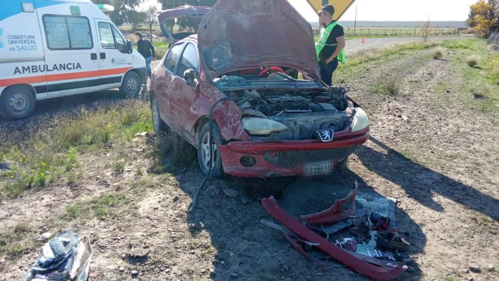 El accidente se registró en un camino rural. 
