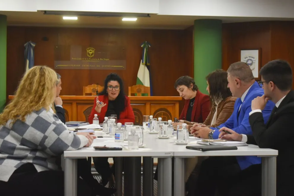Reunión del Concejos de la Magistratura en el auditori del Poder Judicial.