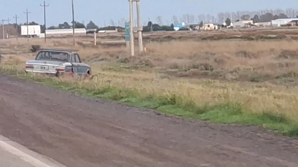 Un Ford Falcon protagonizó un siniestro vial rumbo a San Javier.