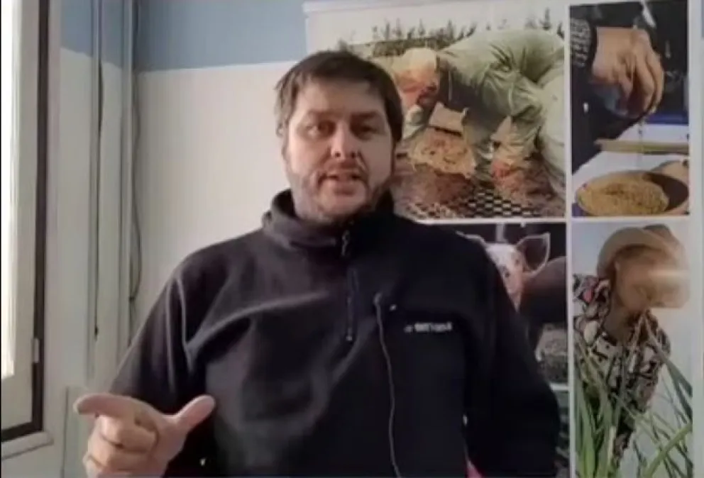 El referente del Centro Regional Patagonia Norte del SENASA, Leandro Celestre