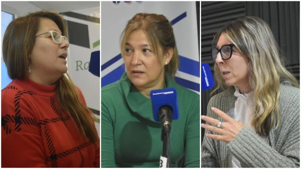 María Lujan Correa, Mariana Ferreyra y Carla Guevara (Fotos: Vanesa Schwemmler)