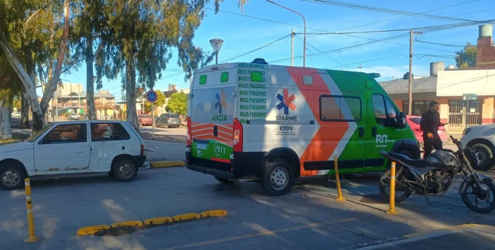 El Fiat Uno y el SIARME en el lugar.