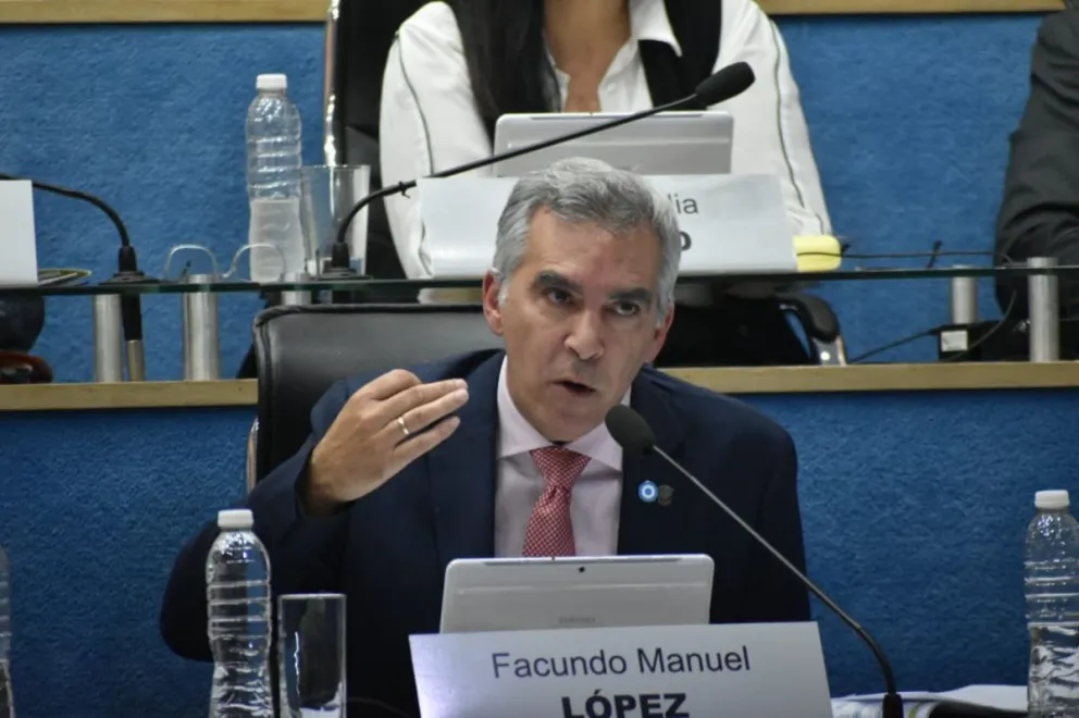 Facundo López, presidente del bloque de legisladores de Juntos Somos Río Negro.