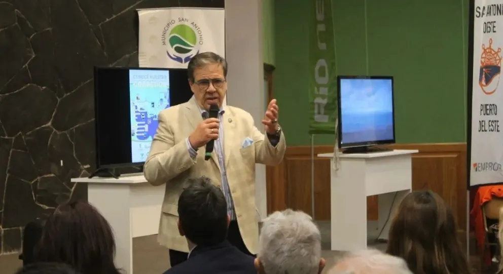 Adrián Casadei, intendente de San Antonio Oeste. 