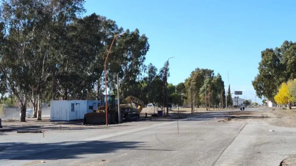 Las obras en la calle Yrigoyen comenzaron el 1 de abril.